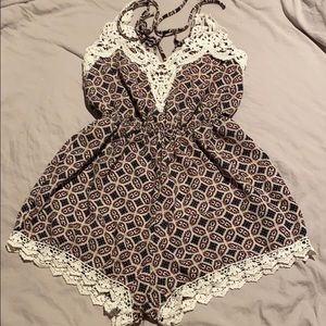 Women's multicolored romper